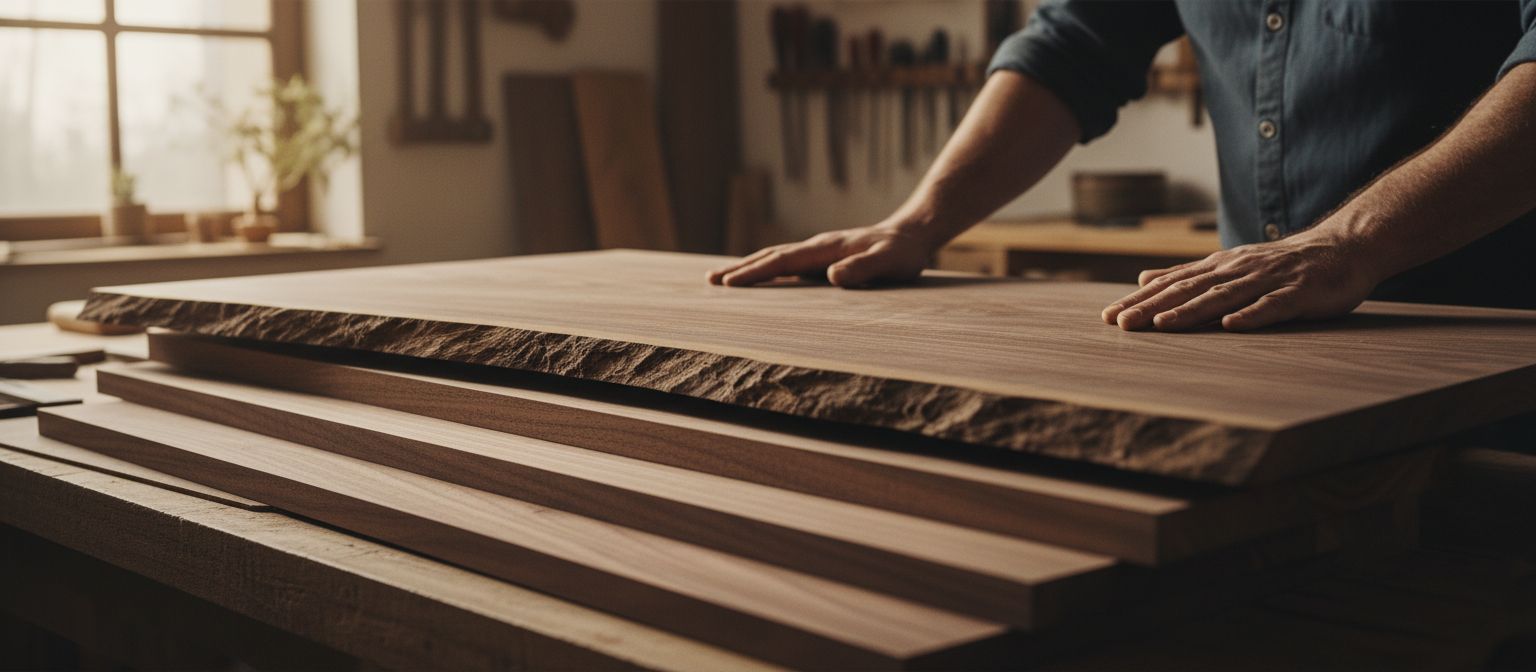 Holzstücke auf CNC-Maschinenbett